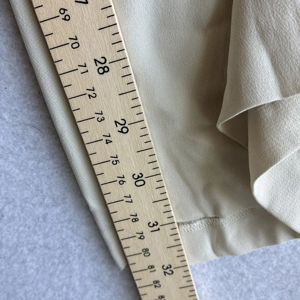 Eileen Fisher Silk Georgette Crepe Pants Womens XL Luxe Trouser Wide Leg *FLAW*